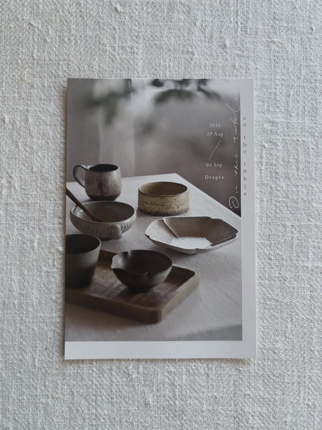 on the table: Around the Autumn Table