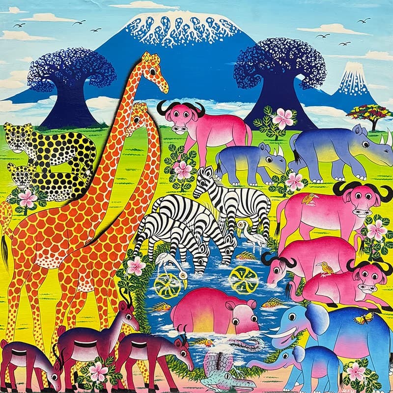 African Contemporary Art: Tinga Tinga Original Paintings Exhibition