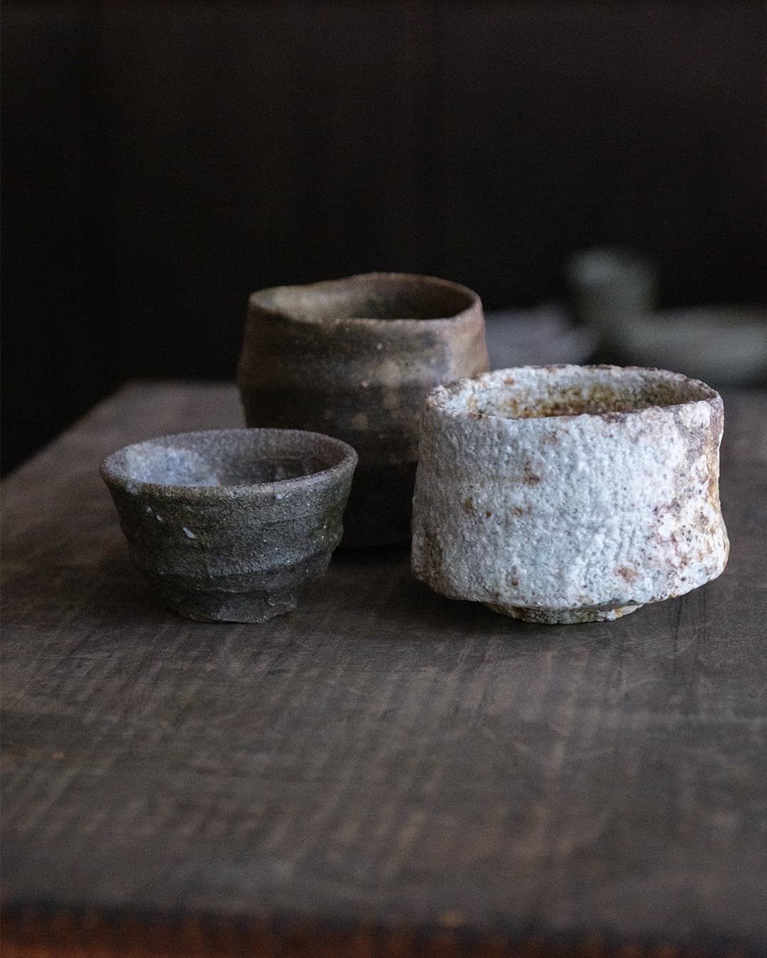 日本六古窯 焼き締めぐい吞み 作品取扱い